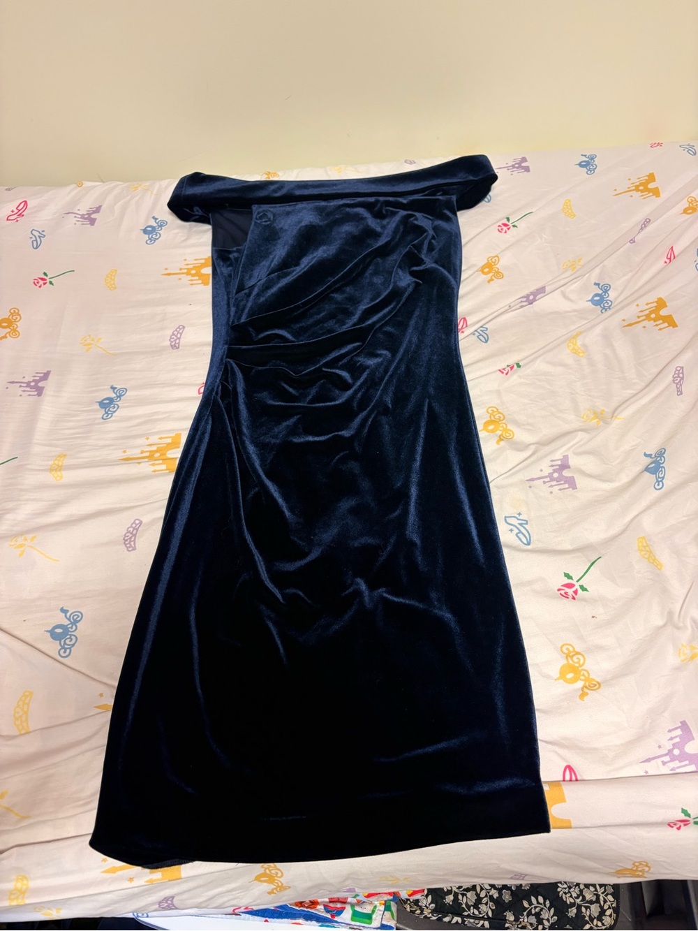 Vince Camuto Navy Velvet Strapless Slip
